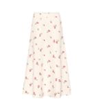 Co Floral Crêpe Midi Skirt