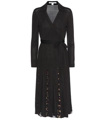 Diane Von Furstenberg Stevie Crêpe-jersey And Metallic Fil Coupé Wrap Dress