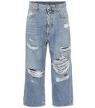 Unravel Cropped High-rise Straight Jeans