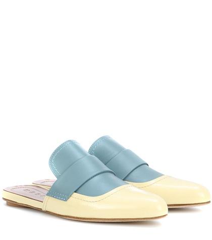 Balenciaga Exclusive To Mytheresa.com Patent Leather Mules