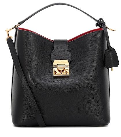 Mark Cross Murphy Large Leather Bucket Bag
