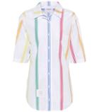 Thom Browne Cuban Cotton Poplin Polo Shirt
