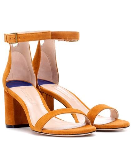 Stuart Weitzman 75lessnudist Suede Sandals