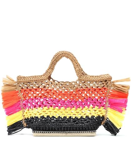 Self-portrait Espadrille Small Woven Tote