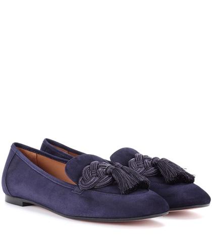 Aquazzura Legend Suede Loafers