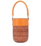 Burberry Kids Lucie Leather-trimmed Bucket Bag