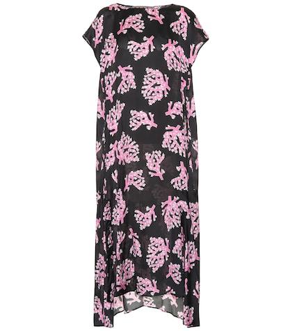 Nanushka Asymmetric Printed Midi Dress