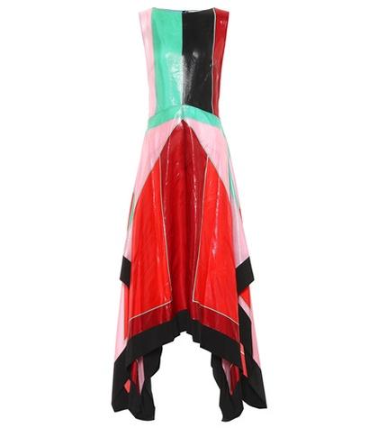 Diane Von Furstenberg Metallic Silk Midi Dress