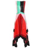 Diane Von Furstenberg Metallic Silk Midi Dress