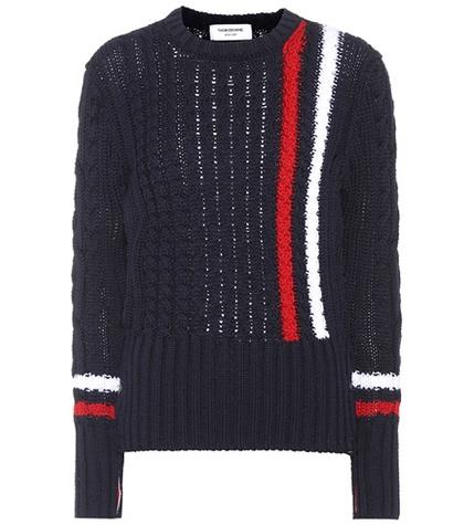 Roger Vivier Striped Wool Sweater