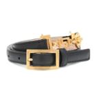Versace Embellished Leather Belt
