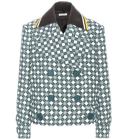 Miu Miu Printed Wool Jacket