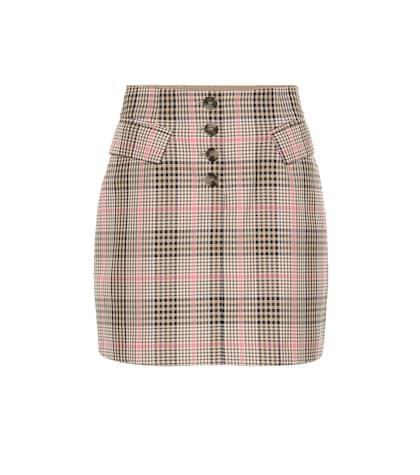Baum Und Pferdgarten Shani Checked Cotton-blend Miniskirt