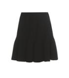 Velvet Ruffled Skater Skirt