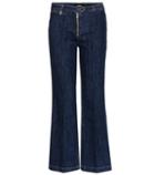 Paige Milo Cropped Flared Jeans