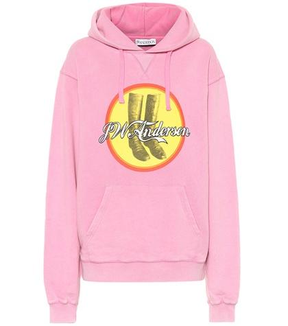Jimmy Choo Jwa Cola Boots Cotton Hoodie