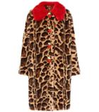 Dolce & Gabbana Leopard Faux Fur Coat