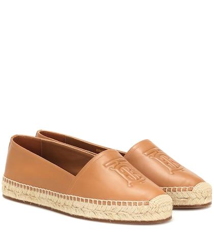Stuart Weitzman Leather Espadrilles