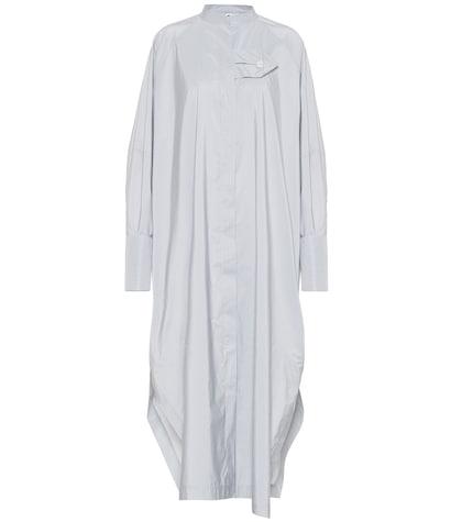 Jil Sander Striped Sateen Shirt Dress