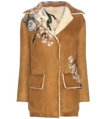 Valentino Shearling-lined Suede Jacket