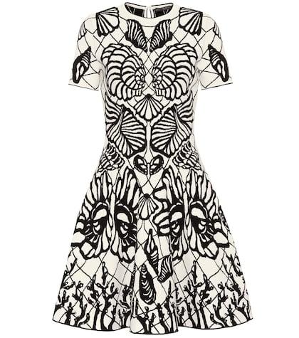 Alexander Mcqueen Jacquard Knit Minidress