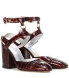 Alexachung Embossed Leather Pumps