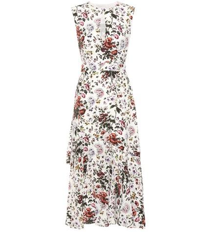 Tod's Floria Printed Silk Midi Dress