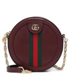 Gucci Ophidia Mini Round Leather Shoulder Bag