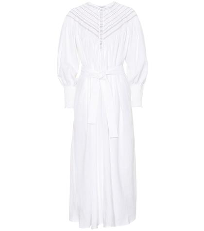Gabriela Hearst Margarita Linen Midi Dress