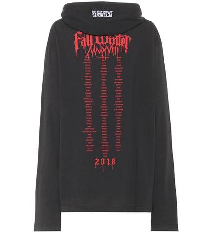 Vetements Printed Cotton Sweatshirt