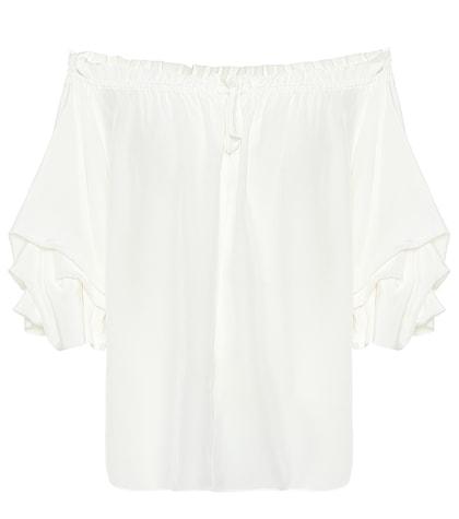 Diane Von Furstenberg Georganne Silk Crêpe Blouse