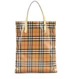 Burberry Coated Checked Tote