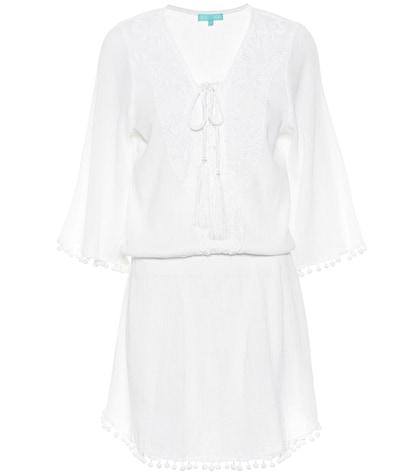 Melissa Odabash Kiah Embroidered Cotton Dress