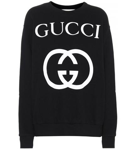 Gucci Oversized Printed Cotton Sweatshirt