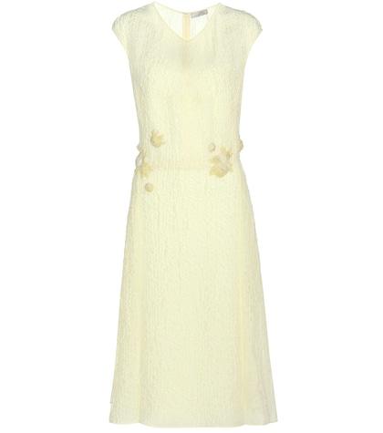 Tomas Maier Cloqué Silk-blend Dress