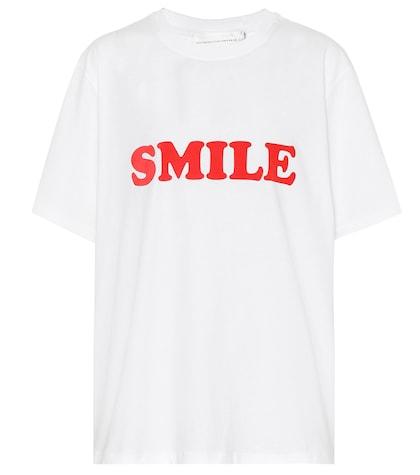 Victoria Victoria Beckham Printed Cotton T-shirt