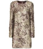 Dolce & Gabbana Metallic Cloqué Jacquard Dress