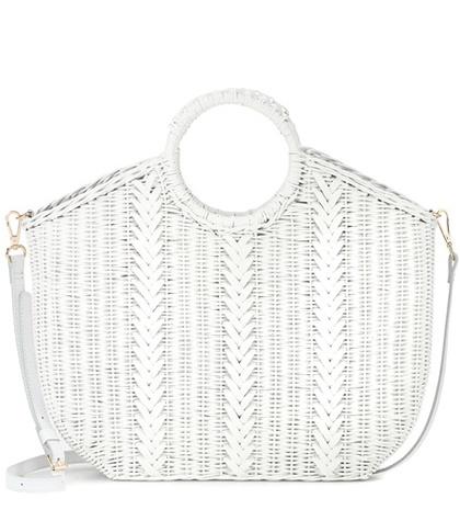 Aquazzura Amyris Mini Wicker Tote