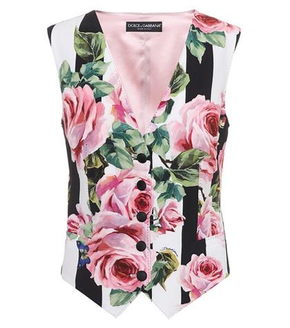 Dolce & Gabbana Silk-blend Vest