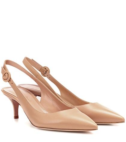 Gianvito Rossi Exclusive To Mytheresa.com – Anna Leather Slingback Pumps