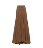 Brunello Cucinelli Silk-blend Maxi Skirt