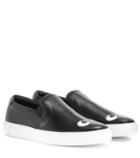 Anya Hindmarch Eyes Right Leather Slip-on Sneakers