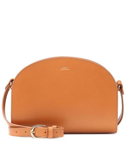 Bvlgari Eyewear Demi-lune Leather Shoulder Bag