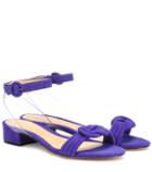 Alexandre Birman Vicky Pvc And Suede Sandals