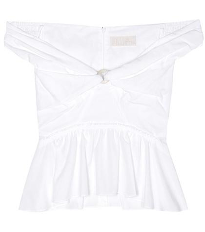 Peter Pilotto Off-the-shoulder Cotton Top