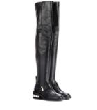 Rochas Casati Pearl Leather Over-the-knee Boots