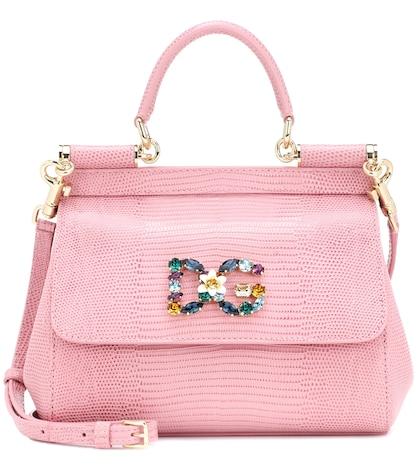 Rochas Sicily Small Leather Shoulder Bag