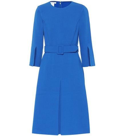 Oscar De La Renta Split-sleeve Wool Crêpe Dress