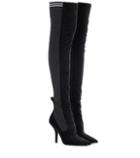 Balenciaga Rockoko Velvet Over-the-knee Boots