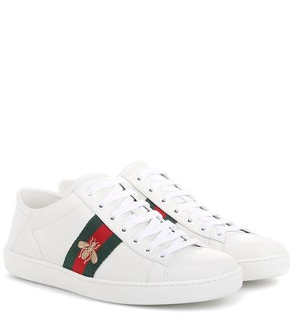 Saint Laurent Ace Leather Sneakers